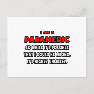 Carte Postale Funny Paramedic .. Très improbable