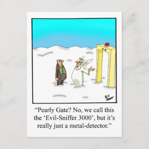 Carte postale Funny Pearly Gates Humour