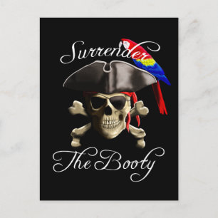 Carte Postale Funny Pirate abandonner le bottin