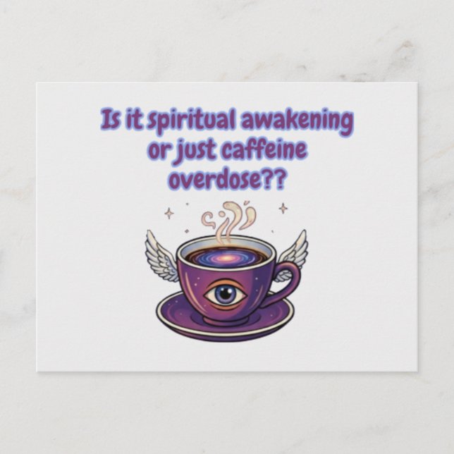 Carte Postale Funny spiritual awakening (Devant)