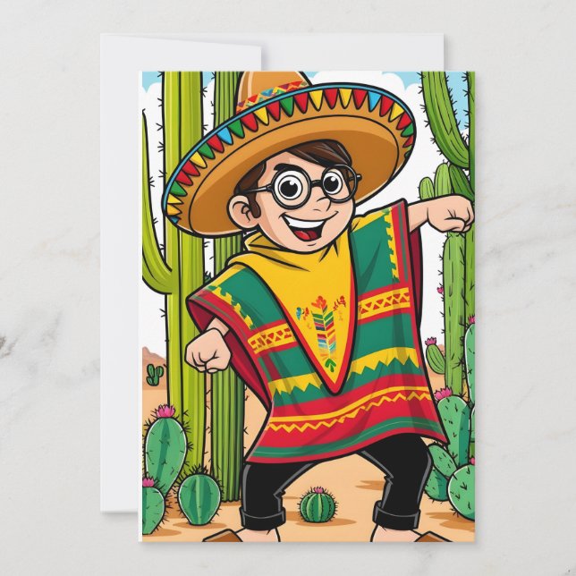 Carte postale Funny Taco Cinco (Devant)