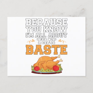 Carte Postale Funny Thanksgiving Quota Turkey Day Pun Kitchen