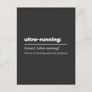 Carte Postale Funny ultra running definition 