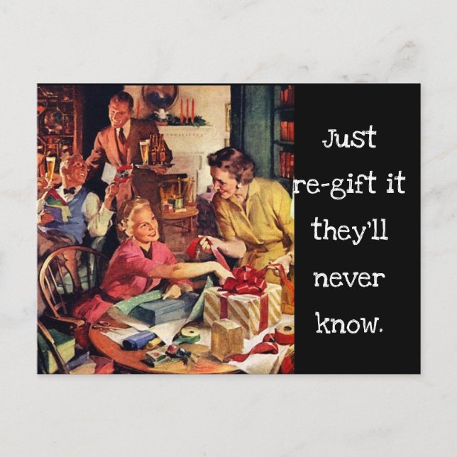 Carte Postale Funny Vintage 1950's Christmas Postcard (Devant)