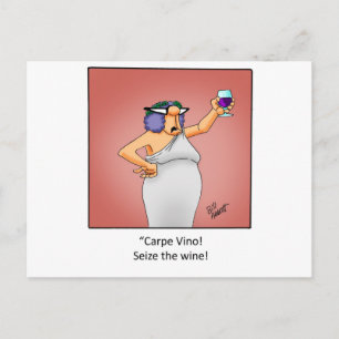 Carte Postale Funny Wine Gift!