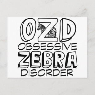 Carte Postale Funny Zebra