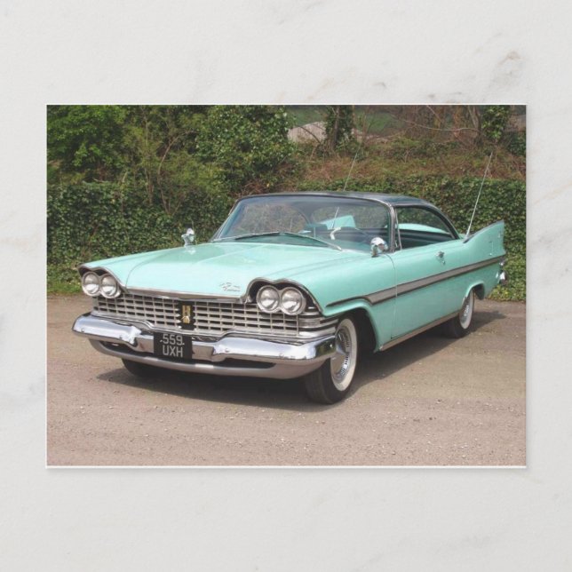 Carte Postale fureur vintage de plymouth (Devant)