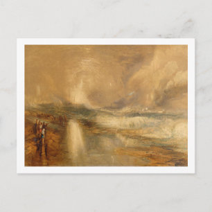 Carte Postale Fusées et feux bleus, 1855 (chromolitho)