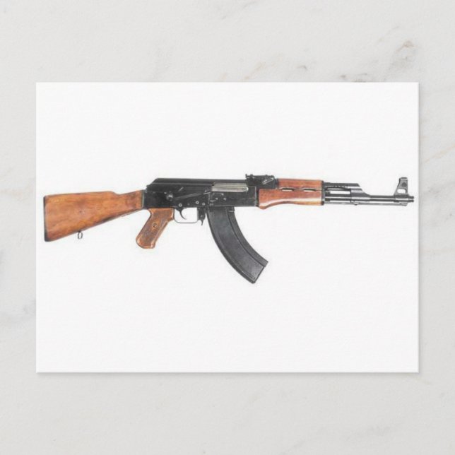 Carte Postale Fusil d'assaut d'AK47 (Devant)