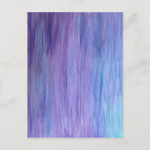Carte Postale Fusion violette et turquoise