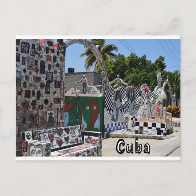 Carte Postale Fusterlandia Havana Cuba Art (Devant)