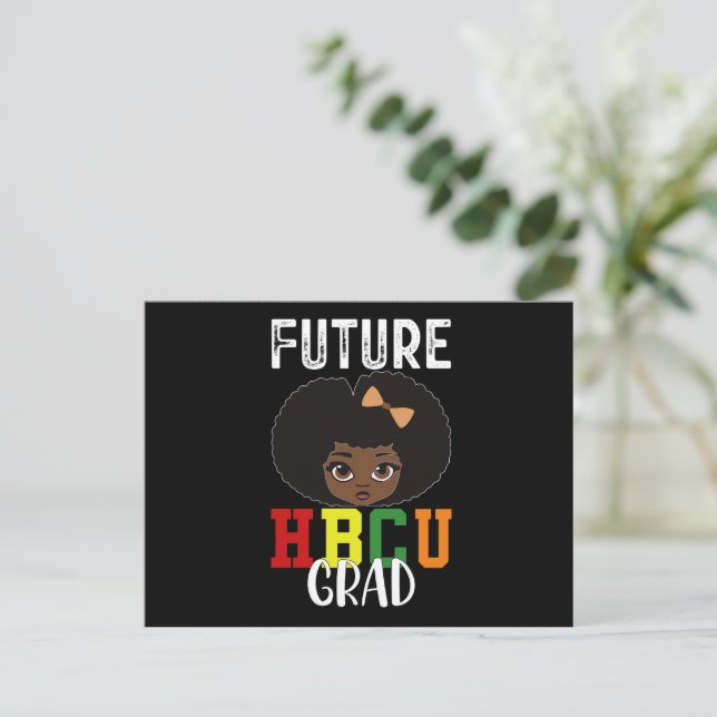 Carte Postale Futur HBCU Grad Girl Graduation Black College (Debout devant)