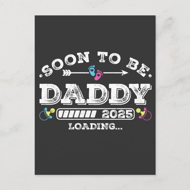 Carte Postale Futur Papa 2025 Chargement (Devant)