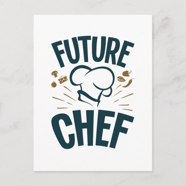 Carte Postale Future Chef Cuisine Lover Culinaire School (Devant)