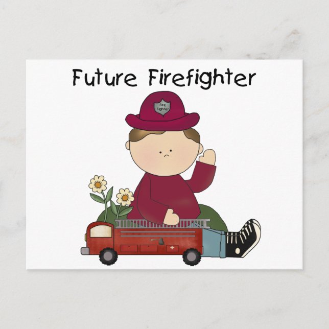 Carte Postale Futurs T-shirts et cadeaux de pompiers (Devant)