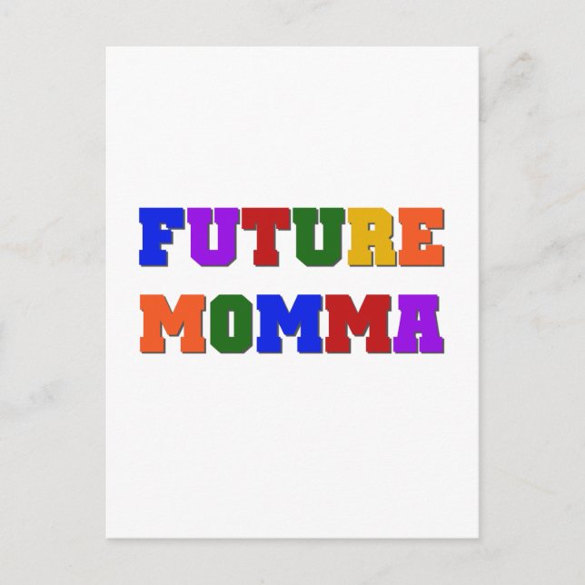Carte Postale Futurs tee-shirts et cadeaux Momma (Devant)