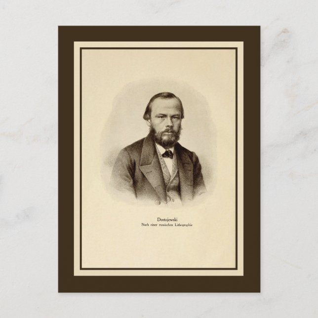 Carte Postale Fyodor Mikhailovich Dostoyevsky (Devant)
