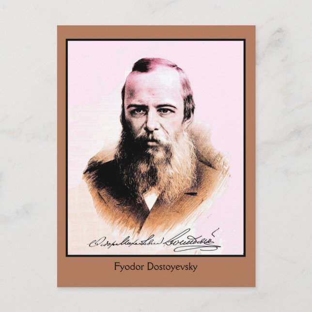 Carte Postale Fyodor Mikhailovich Dostoyevsky (Devant)