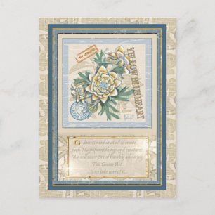 Carte Postale G Bureau de la création Fleur jaune