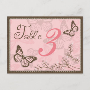 Carte Postale G est pour Girl Table Card