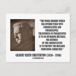 Carte Postale G.K. Erreurs progressistes conservateurs de Cheste