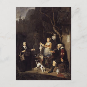 Carte Postale Gabriel Metsu - La Volaille