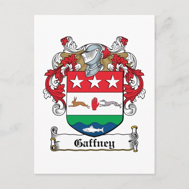 Carte Postale Gaffney Family Crest (Devant)