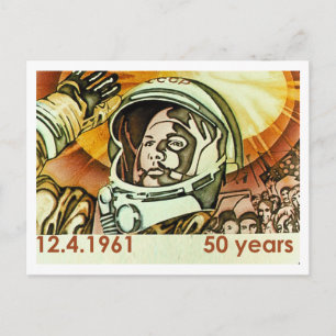 Carte Postale Gagarin