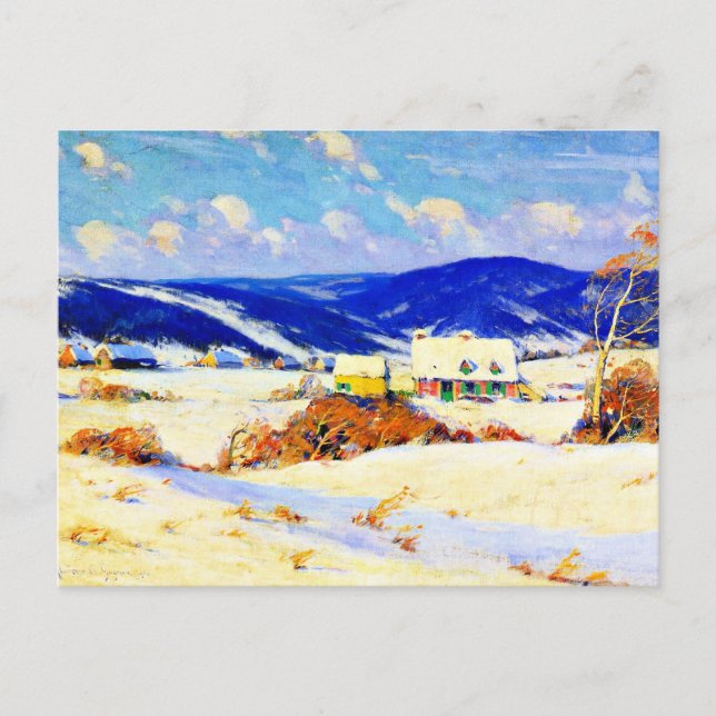 Carte Postale Gagnon - En hiver dans les Laurentides (Devant)