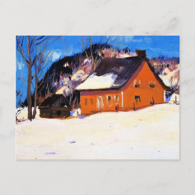 Carte Postale Gagnon - La Maison Rouge, l'art, (Devant)