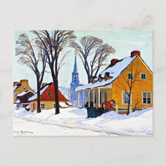 Carte Postale Gagnon - Matin d'hiver, Baie-Saint-Paul (Devant)