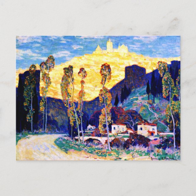 Carte Postale Gagnon - Soir, Sienne - peinture célèbre (Devant)