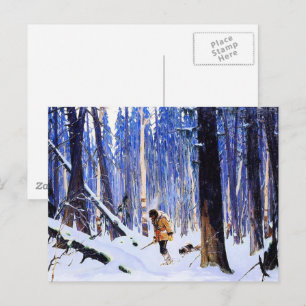 Carte Postale Gagnon - Trapper dans les bois