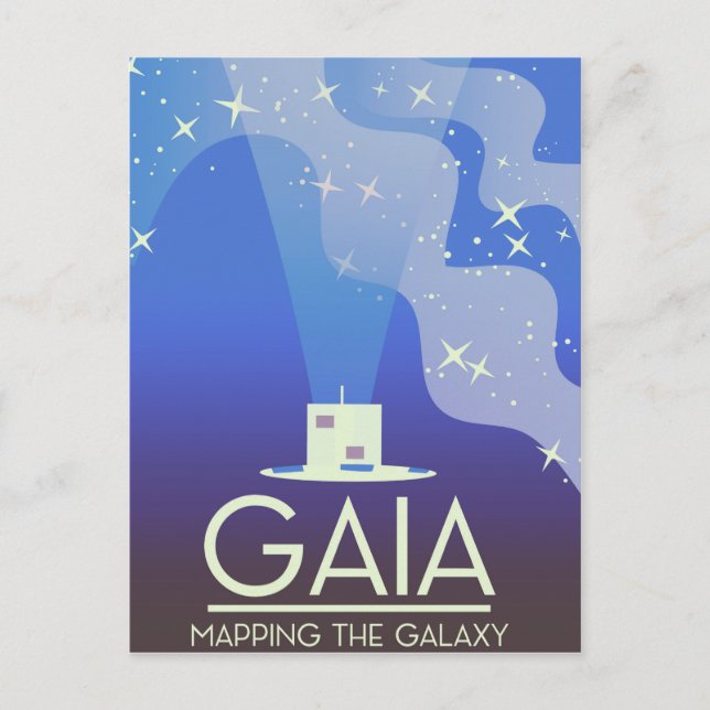 Carte Postale GAIA Cartographie de l'Univers (Devant)