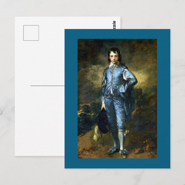 Carte Postale Gainsborough - The Blue Boy, (Devant / Derrière)