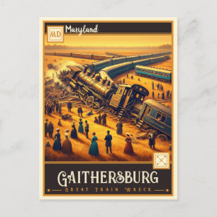 Carte Postale Gaithersburg, Maryland   VINTAGE