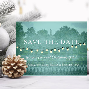 Carte Postale Gala de Noël Forsyth Park Savannah GA Party