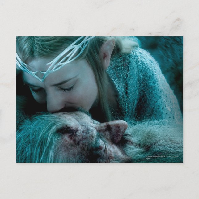 Carte Postale Galadriel embrasse Gandalf (Devant)