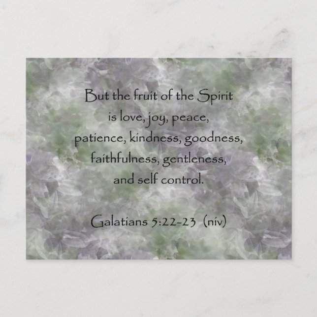 Carte Postale Galates 5:22-23 ~ Fruit de l'Esprit (Devant)