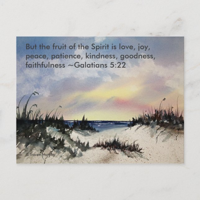 Carte Postale Galations 5:22 Bible Verse Postcard (Devant)
