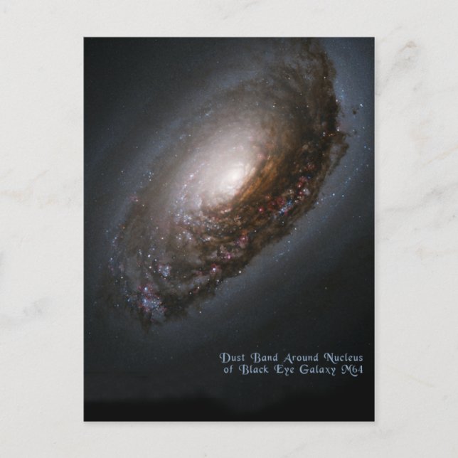 Carte Postale Galaxie de beauté de sommeil de galaxie d'oeil au (Devant)