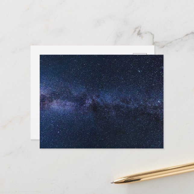 Carte Postale Galaxie de la Voie Lactée (Devant/Arrière en situation)