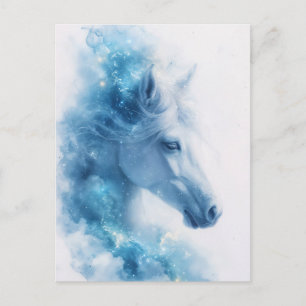 Carte Postale Galaxie de White Horse, nébuleuse et ciel étoilé n