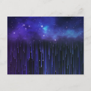 Carte Postale Galaxie des lumières du nord pourpre
