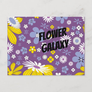 Carte Postale Galaxie Fleur Personnaliser