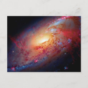 Carte Postale Galaxie spirale Messier M106 Photo de l'espace ext