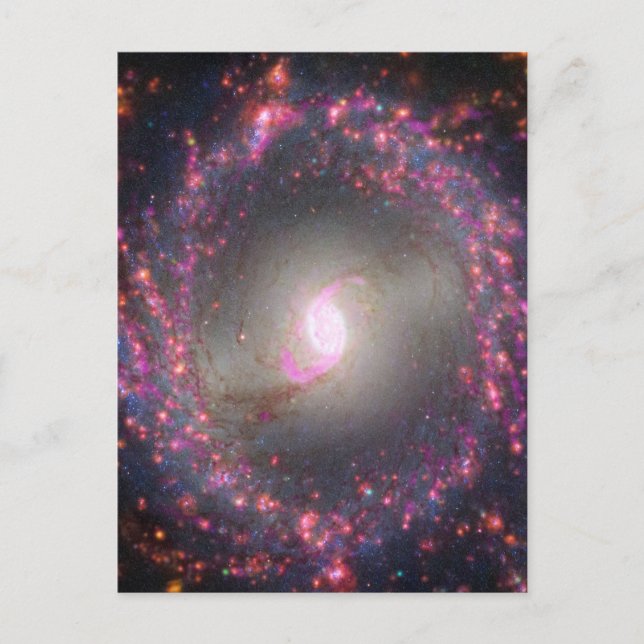 Carte Postale Galaxie spirale Ngc 3351. (Devant)