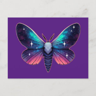 Carte Postale Galaxy Moth - Espace cosmique Imaginaire thématiqu