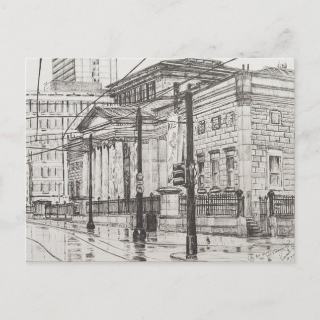 Carte Postale Galerie d'art de ville Manchester. 2007 (Devant)