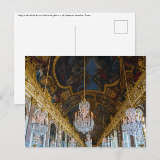Carte Postale Galerie des glaces du Château de Versailles
